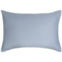 Borg Living Putetrekk - 70x100 cm - 100% Bomullssateng - Stripet lyseblå