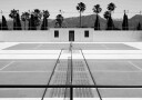 Tennis Court and Palm Trees Plakat Plakat / 40x50cm