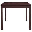 vidaXL Spisebord mørkebrun 180x90x73 cm furu