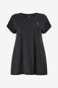 Zizzi   Trenings t skjorte aBasic S/S Long T shirt   Svart