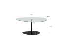 Svanabyn Sofabord 90 cm - Svart
