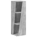 vidaXL Sidehylle Betonggrå 33 x 32 x 100,5 cm Konstruert tre