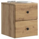  Vegghengt Nattbord Artisan eik 34,5 x 33 x 40 cm Konstruert tre
