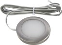 Nordtronic Linea inn-/påbygningsspot, 2,3W/2700K LED, børstet aluminium