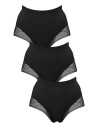 Missya Seamless Maxi W Lace 3 Pack Black S