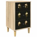 vidaXL Nattbordskap BREMEN Sonoma eik 36 x 33 x 60 cm Konstruert tre