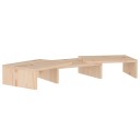 vidaXL Monitorstativ 60x24x10,5 cm heltre furu