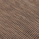 vidaXL Utendørs flatvevd teppe 140x200 cm brun