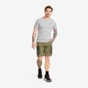 Revolutionrace Easy T shirt Slim Fit Herre Grey Melange 3XL Herre Overdeler T skjorter