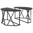  Kaffebord svart eik 80x80x42 cm laget av tre