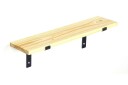 Vegghylle Babineau 60 cm   Svart | Valnøtt
