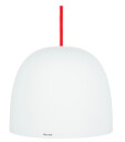 Piet Hein Super 215 Taklampe Opal med Rød Ledning