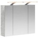  Baderomsspeilskap Betonggrå 60 x 14,5 x 50 cm Konstruert tre