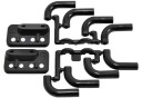 RPM 70852 Zoomies Mock-Up Exhaust Headers - Black- Works with 1/