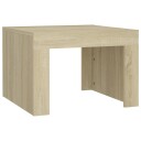 vidaXL Salongbord sonoma eik 50x50x35 cm sponplate