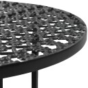 vidaXL Bistrobord svart 40x70 cm metall