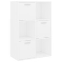 vidaXL Oppbevaringsskap hvit 60x29,5x90 cm sponplate