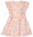 Müsli Kjole   Peony Ruffle   Peach/Blomstring/DreaMüsli   7 år (122)   Kjole Lilla Oransje