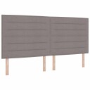  LED hodegjerde linjer design taupe 200 cm stoff