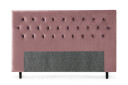 Sengegavl Torsö 210   Rosa Fløyel