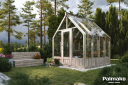Hagestue Emilia 8,2 m2 i glass/tre