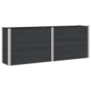 vidaXL Høybed Svart 250 x 50 x 91 cm