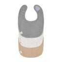 Lässig Bibs for newborn 3stk sett mørkegrå lysegrå beige