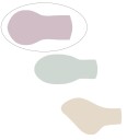 BIBS Colour Lysende smokker Str. 2 2 pack Rund Sage Glow BIBS OneSize Smokk Beige Grønn