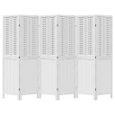  Romdeler 6 paneler hvit heltre keisertre 8721012074255