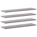  Vegghyller 4 stk grå sonoma 80x20x1,5 cm konstruert tre 8721012209442