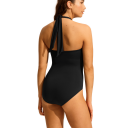 Seafolly S.collective Halter Bandeau One Piece   Black   36