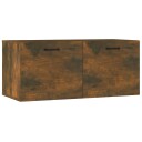 vidaXL Veggskap røkt eik 80x35x36,5 cm konstruert tre