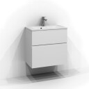Svedbergs Poem Profil Servantskap Slim D35 med 2 Skuffer Brun ask / 80cm SV-3358652