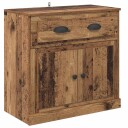  Høyskap med skuff Gamle tre 70 x 35,5 x 67,5 cm Konstruert tre