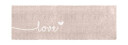 MADABOUTMATS Gulvløper Love Mini Esme Beige 50x150cm