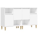 vidaXL Skjenker 2 stk hvit 60x35x70 cm konstruert tre