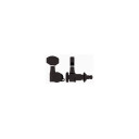 Hipshot Grip-Lock Closed Guitar Tuning Machine - Bass Side Left - Svart