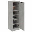 vidaXL Skoskap betonggr? 30x35x100 cm konstruert tre