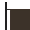 vidaXL Romdeler 1 panel brun 175x180 cm