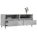 vidaXL TV-benk betonggrå 100x34,5x44,5 cm konstruert tre