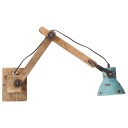  Vegglampe 25 W denimblå 96x15x20 cm E27