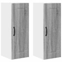  Kjøkkenskap 2 pcs Grå Sonoma 30 x 31 x 80 cm Konstruert tre