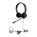 Jabra Evolve 20 Stereo Headset - USB-C/USB-A Svart