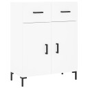 vidaXL Skjenk hvit 69,5x34x90 cm konstruert tre