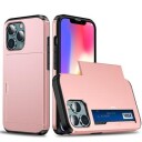 iPhone 13 Hybrid-deksel med Skyvekortspor Roségull