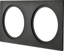 Namron Alfa downlightramme firkant dobbel matt sort - 3220217