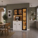 Kaffestasjon Hanah Home Nero (120 x 191,8 x 44 cm) Hvit - Hvit