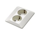Elko Stikkontakt Dobbel Innfelt jord RS1091 PT Lav PH Elko - 1510702