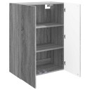 vidaXL Vegghengt skap Grå Sonoma 66 x 34,5 x 90 cm Konstruert tre