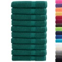 vidaXL Premium håndklær SOLUND 10 stk grønn 80x200 cm 600 g/m2